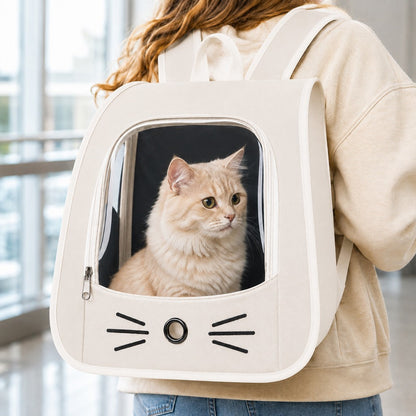 Transparent Cat Backpack Carrier – Roomy & Breathable