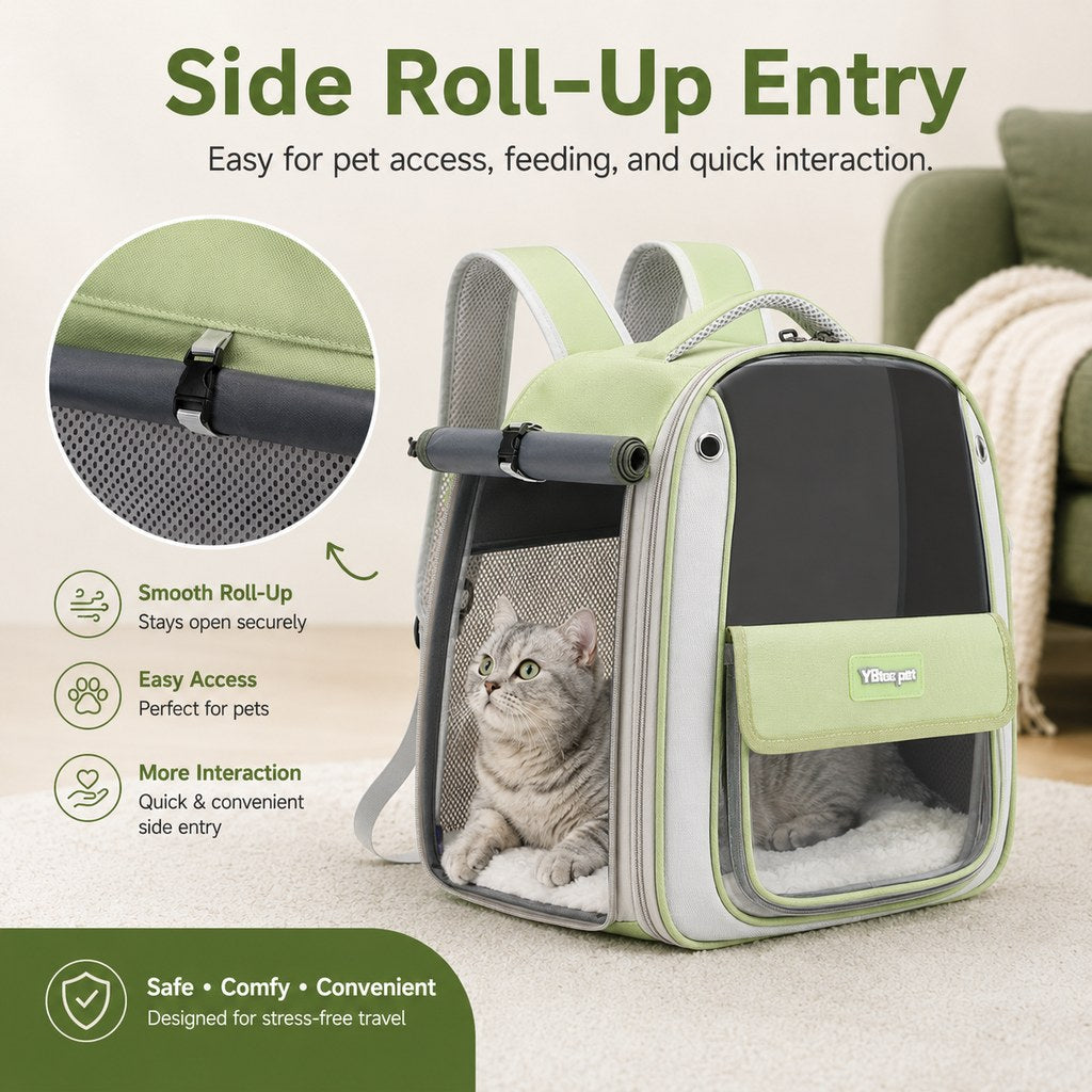 Transparent Cat Backpack Carrier – Roomy & Breathable