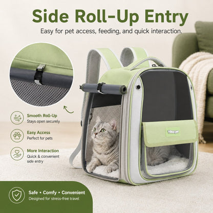 Transparent Cat Backpack Carrier – Roomy & Breathable