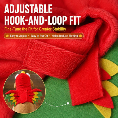 Turkey Pet Costume – One-Piece Hooded Outfit