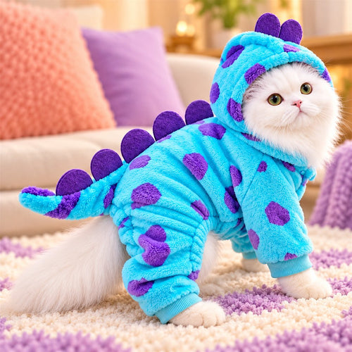 Monster Hooded Pet Onesie – Plush & Cozy