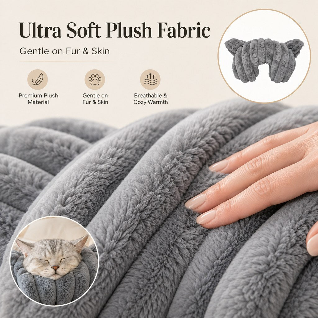 U-Shaped Pet Neck Pillow – Comfy Nap Support