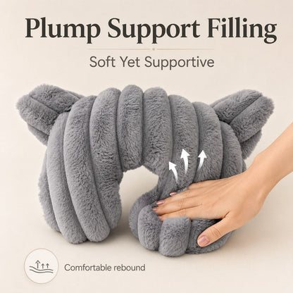 U-Shaped Pet Neck Pillow – Comfy Nap Support