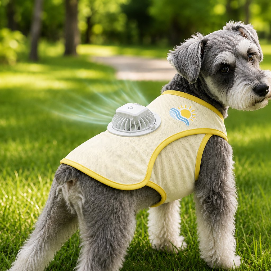 Cooling Fan Dog Summer Vest – Outdoor Heat Relief
