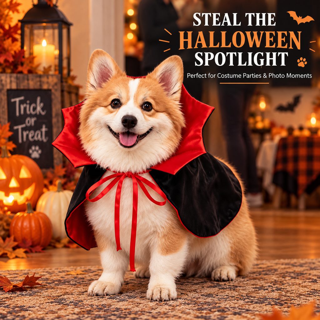 Vampire Dog Cape – Easy Halloween Costume
