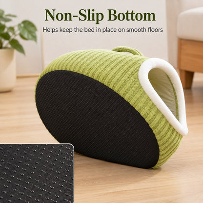 Warm Cave Dog Bed – Cozy Enclosed Winter Sleep