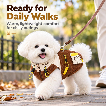 Sherpa Dog Vest – Warm with Leash D-Ring