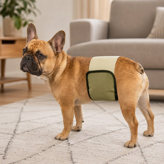 Washable Male Dog Belly Bands 3-Pack – Stops Marking