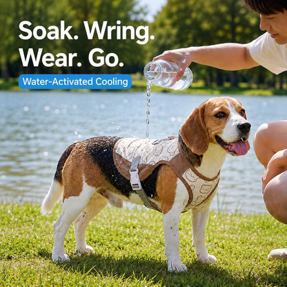 Dog Cooling Sun Vest – Water-Activated Heat Relief