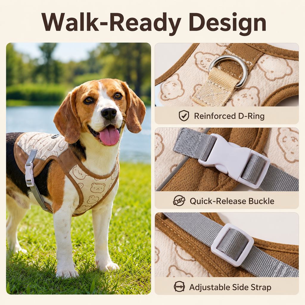 Dog Cooling Sun Vest – Water-Activated Heat Relief
