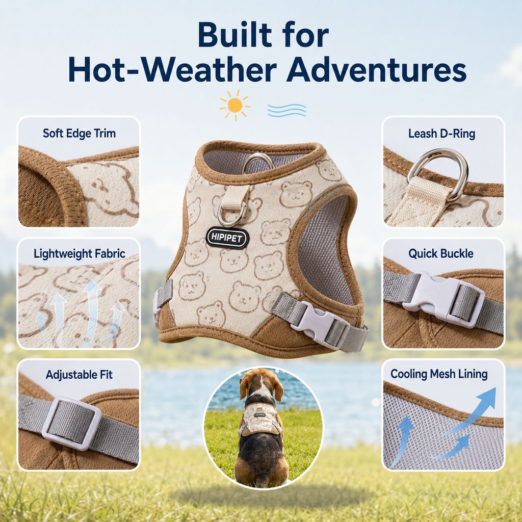 Dog Cooling Sun Vest – Water-Activated Heat Relief