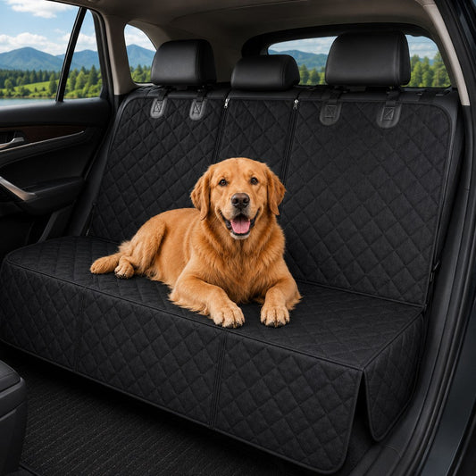 Waterproof Dog Back Seat Cover – Mud & Fur Protection