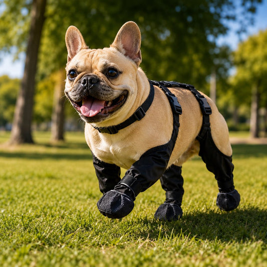 Stay-On Waterproof Dog Boots – Anti-Slip Paw Protection