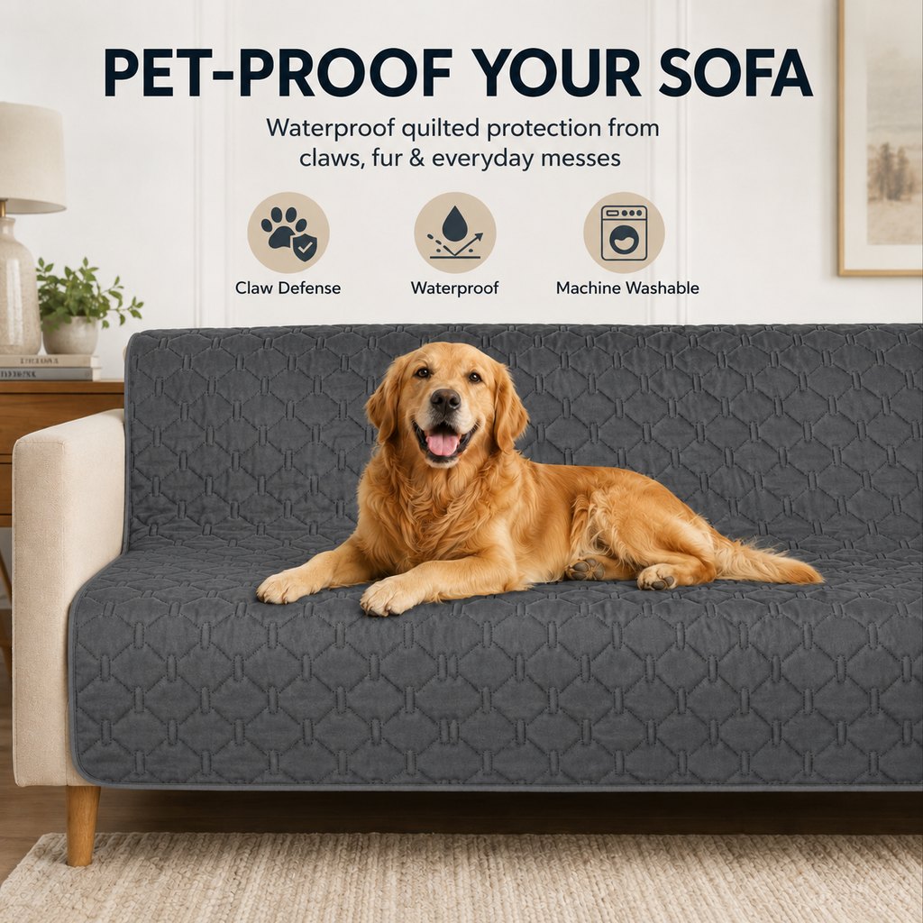 Waterproof Pet Sofa Cover – Protects Couch, Bed & Car