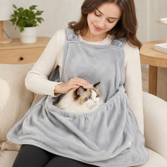 Cat Cuddle Apron – Cozy Lap Pouch, Less Fur