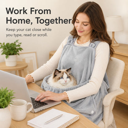 Cat Cuddle Apron – Cozy Lap Pouch, Less Fur