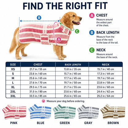 Wearable Dog Drying Towel – Hands-Free & Absorbent