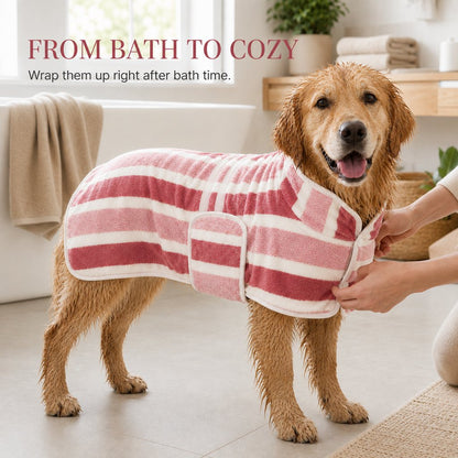 Wearable Dog Drying Towel – Hands-Free & Absorbent