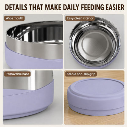 Weighted Non-Slip Pet Bowl – No Sliding or Mess