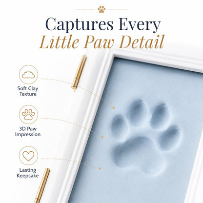 Pet Paw Print Frame Kit – DIY Keepsake Memories