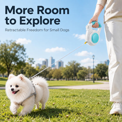 Light-Up Retractable Dog Leash – Rechargeable & Visible