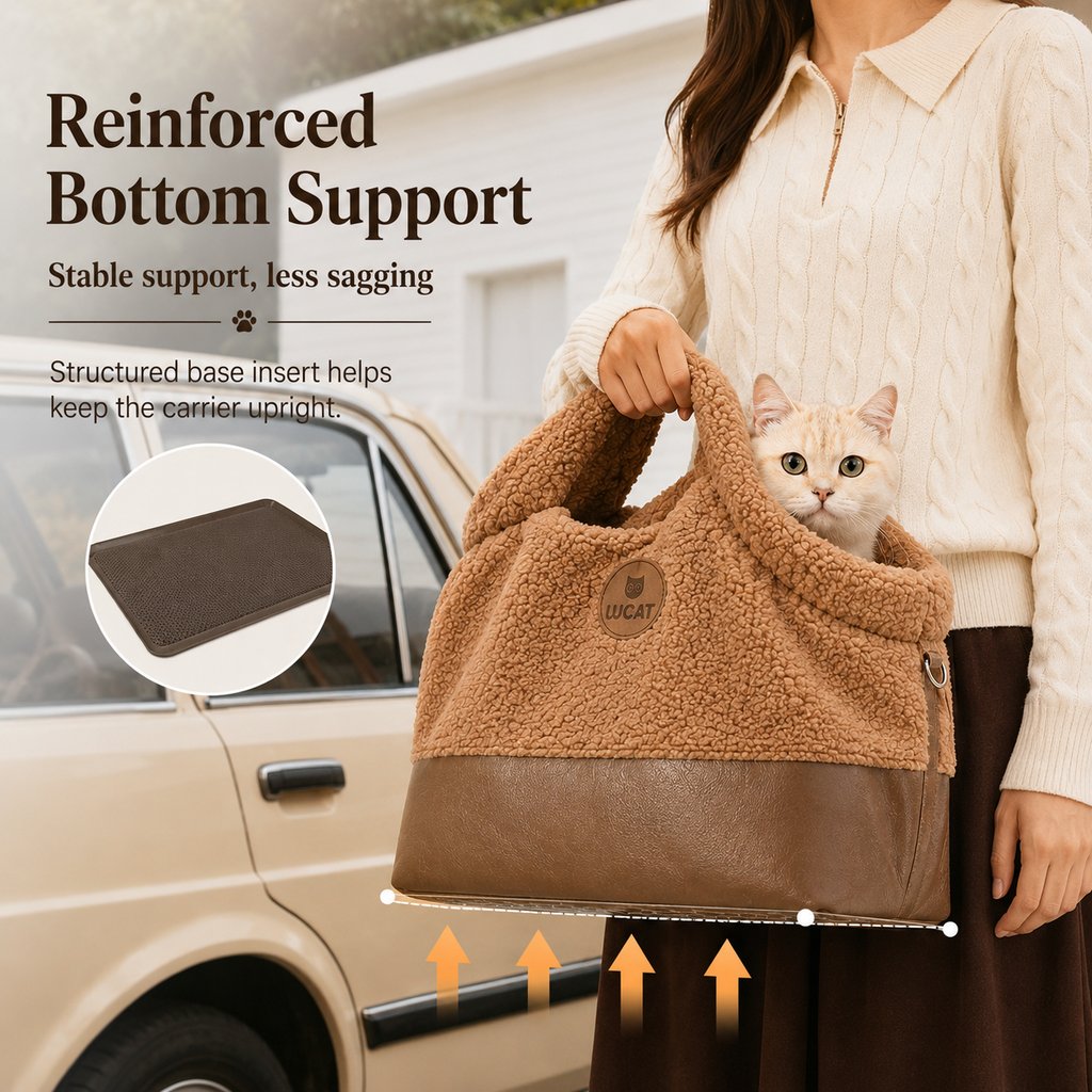 Sherpa Pet Carrier Tote – Warm & Stable