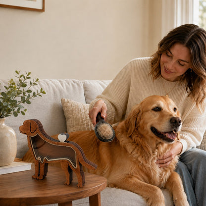Wooden Pet Fur Keepsake Box – Cherish Their Memory