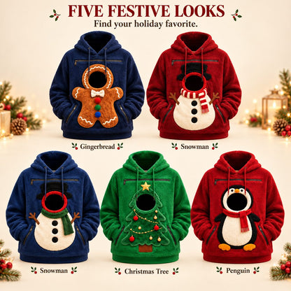 Christmas Pet Pouch Hoodie – Cozy Hands-Free Cuddles