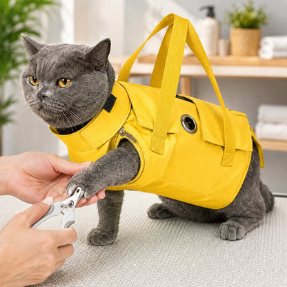 Cat Carrier & Grooming Bag – Easy Paw Access