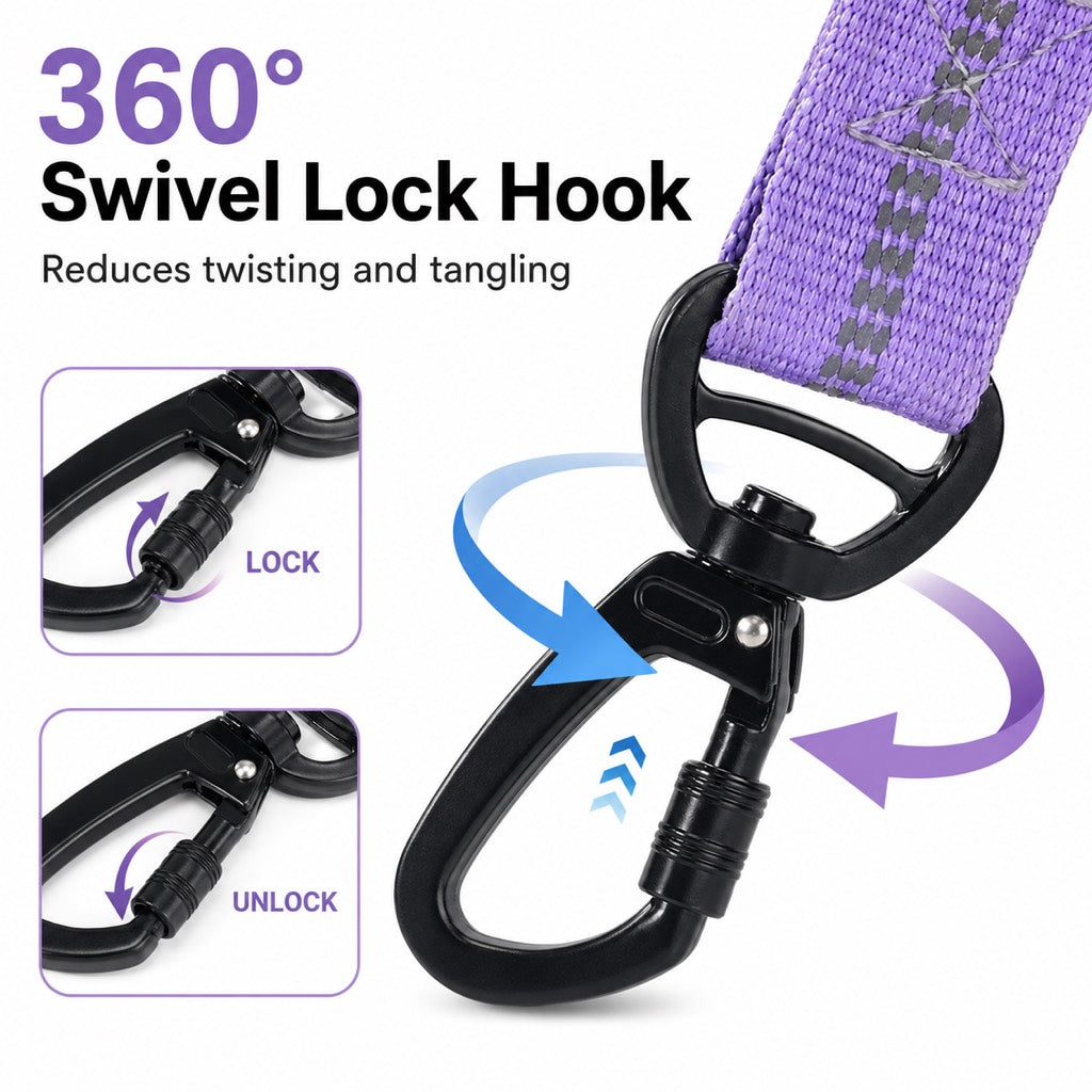 Dog Car Seat Belt Leash – Shock-Absorbing Safety
