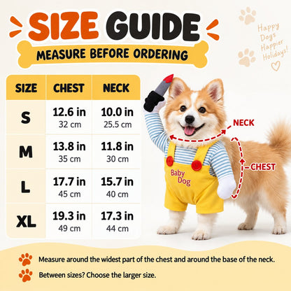 Horror Doll Dog Costume – Instant Spooky Look