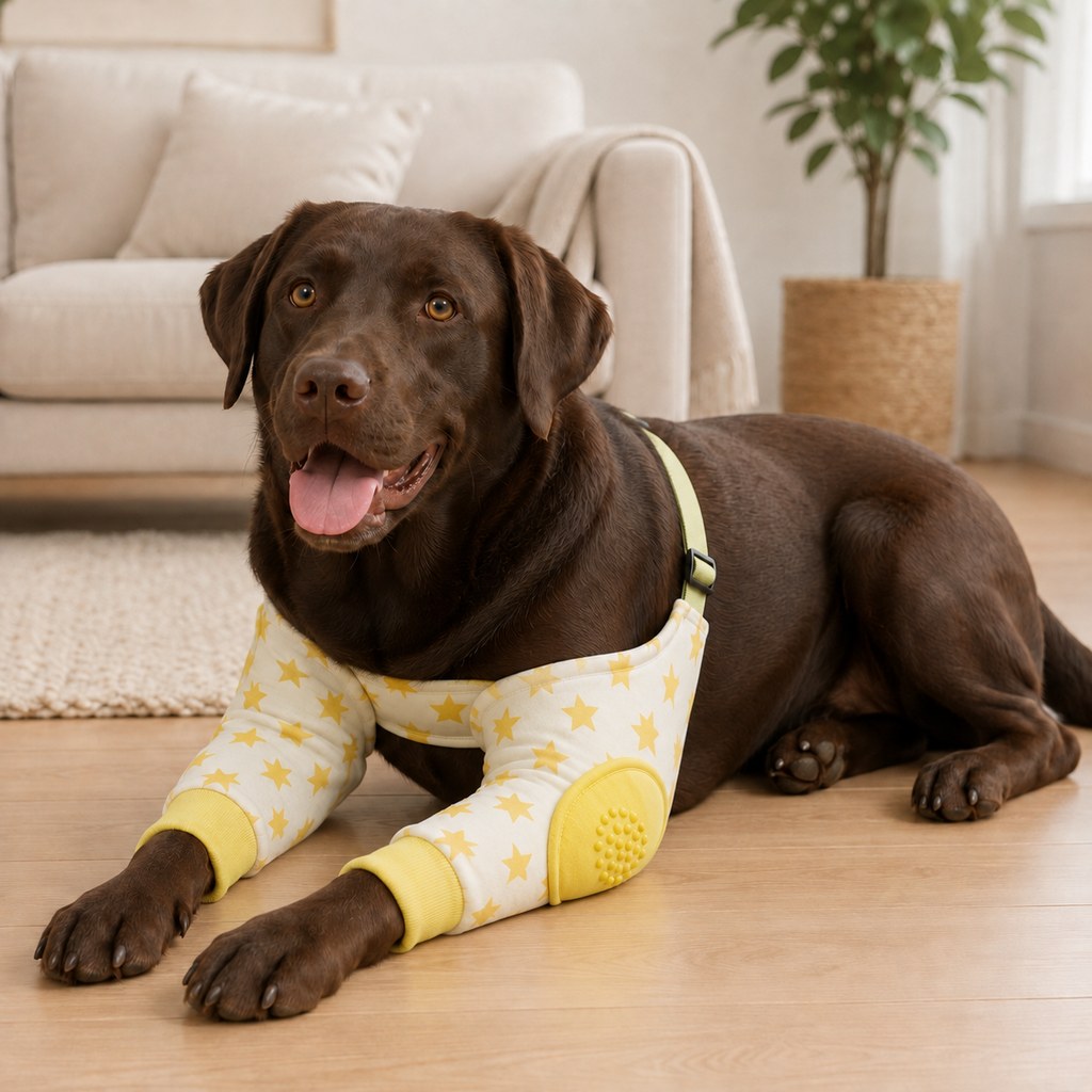 Padded Dog Elbow Sleeves – Hard Floor Protection