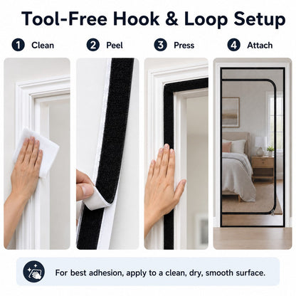 Zippered Mesh Pet Door Barrier – Keep Cats in Rooms